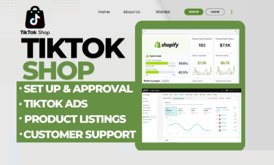 I Will Fix and Set Up TikTok Shop for Shopify Ecommerce Business Marketing