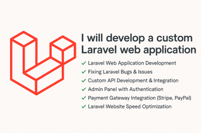 I will develop a custom Laravel web application for your business