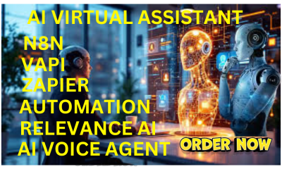 I will AI sales agent AI voice agent relevance AI make com n8n zapier vapi