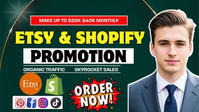 I will promote and rank Etsy listings with SEO and social media marketing