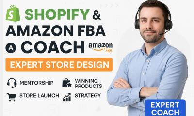 I will Shopify Ecommerce Dropshipping Amazon FBA Coach Mentor Expert Store Design