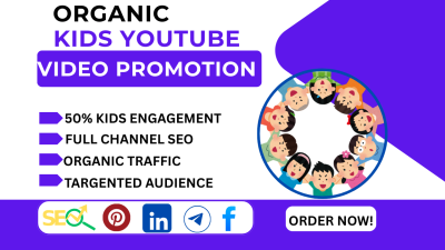 I will boost and grow kids YouTube channel with US traffic and monetization