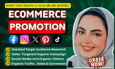 I will promote and advertise Etsy, Shopify, Amazon – Do Shopify and Etsy Promotion