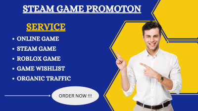 I will do Steam game promotion to increase your Steam game visibilities and wish