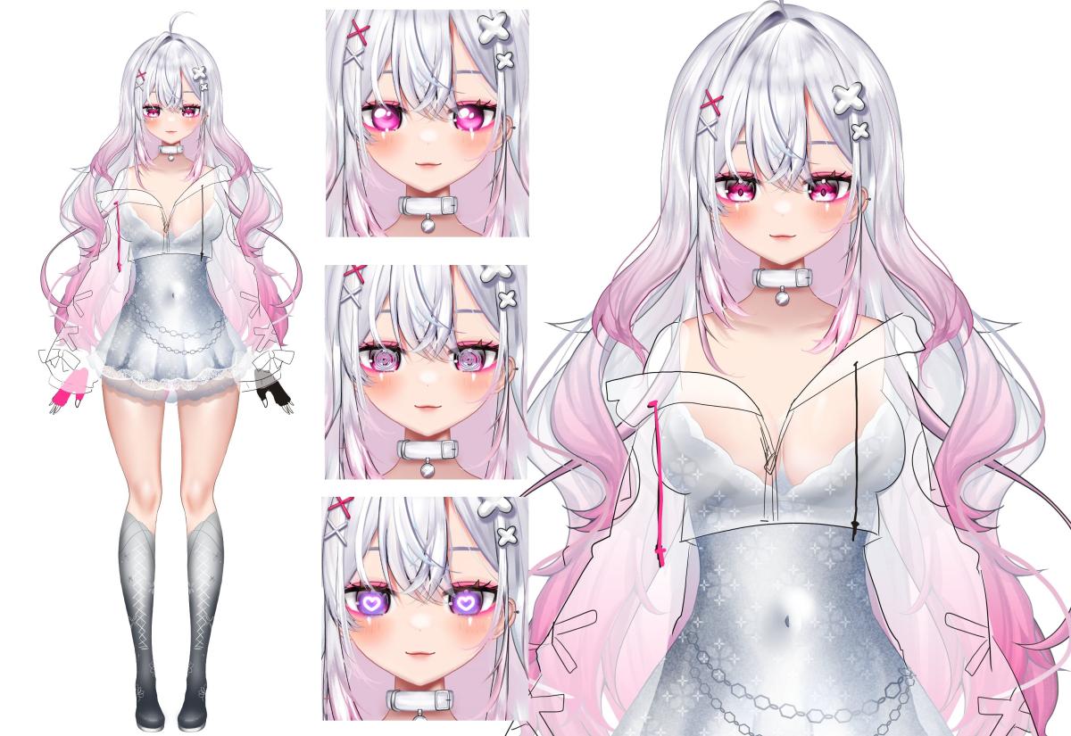 I will create custom Live2D models with rigging, avatar design, and character art