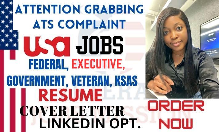I Will Write Federal Resume Writing, USAJOBS Resume, Cover Letter, and CV as a Federal Recruiter