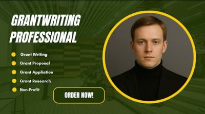 I Will Do Grant Proposal Writing, Grant Application, and Research for Non-Profit Business