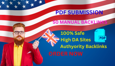 Expert PDF Submission: Powerful Niche High-Quality 20 Backlinks & Marketing