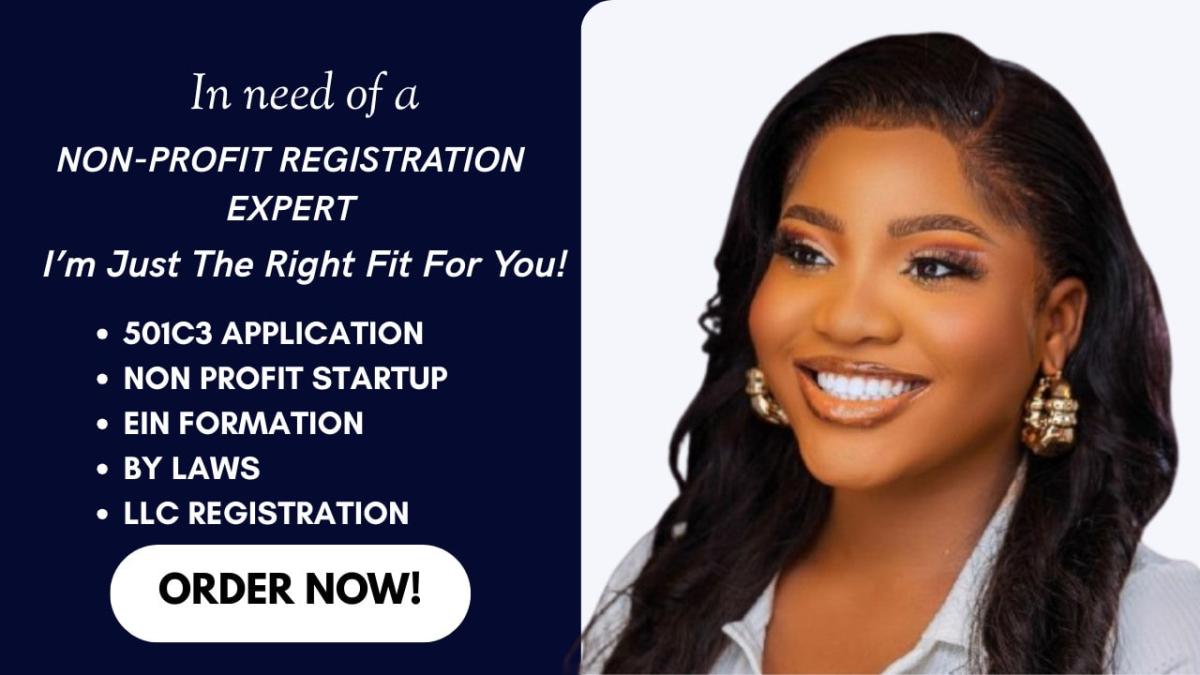 I will prepare your 501(c)(3) Nonprofit Tax-Exempt Status and Incorporation Forms