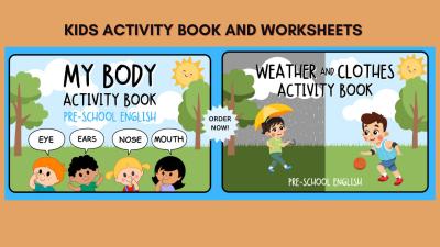 I will design kids worksheet, activity book, workbook, coloring book for amazon kdp