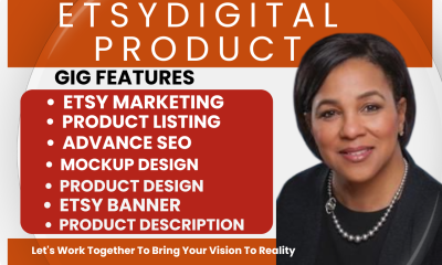 I will Etsy shop Etsy digital product design Etsy SEO Etsy digital product Etsy listing