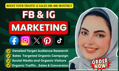 I Will Do Facebook and Instagram Marketing to Boost Sales