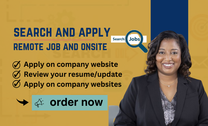 I will search and apply for jobs, reverse recruit, job search, and application for remote jobs
