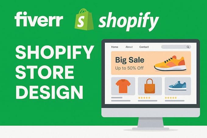 I will design, redesign Shopify store, Shopify dropshipping store, Shopify website