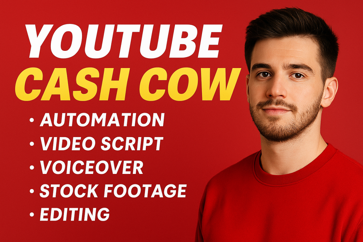 I will create a cash cow video for your channel YouTube automated