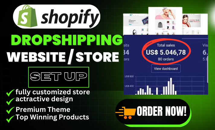 I will Shopify Store Design Shopify Dropshipping Website Design Store Redesign