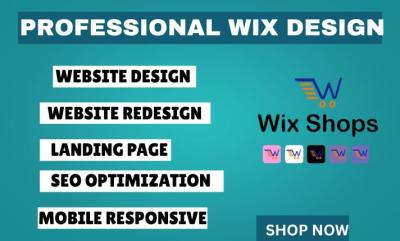 I Will Develop Wix Website Design, Ecommerce Store & SEO Optimization