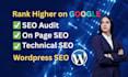 I will do on page and technical SEO for WordPress that Google loves