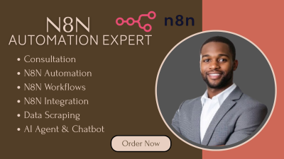 I will build advanced n8n workflows and AI agents for automation and API integrations