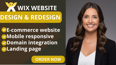 I will do Wix website design, redesign, Wix online store