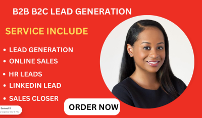 I will do B2B Sales Lead Generation, HR Lead, Roofing Lead, Healthcare Lead, Insurance Lead