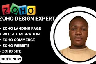 I will Zoho website setup, Zoho Site, Zoho Books, and Zoho Form