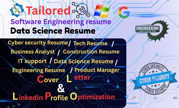 I will write a FAANG-ready Software Engineer, IT, or Tech Resume