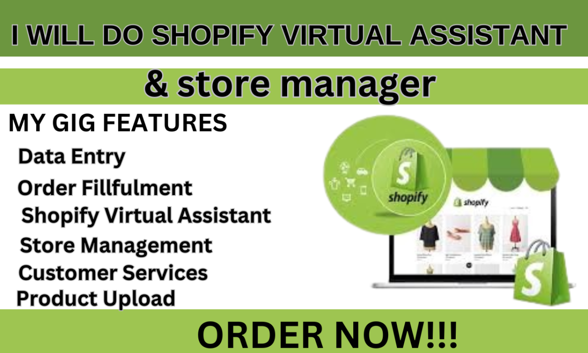 I will be Shopify Virtual Assistant & Store Manager to Increase Sales