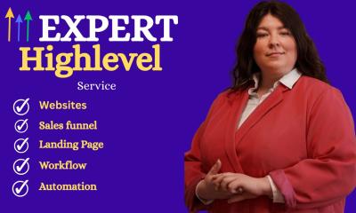 GHL Workflow Automation | GHL Sales Funnel | GHL Landing Page | GHL IVR | GHL Webinar