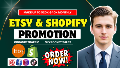I will promote and rank Etsy listings with SEO and social media marketing
