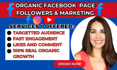 Grow Your Facebook Page Followers Organically and Promote Your FB, IG, TikTok Pages