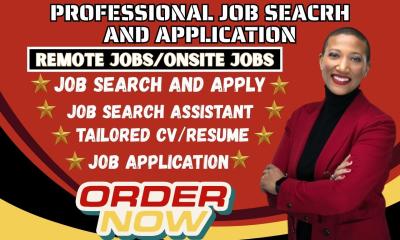 I will search and apply remote jobs, job application, job search, reverse recruit jobs