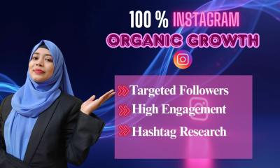 I will manage your Instagram promotion to achieve organic growth