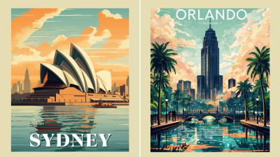 Design Custom Vintage, Retro, Travel, and Movie Posters – Vintage Illustration