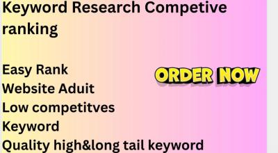 I will conduct competitive analysis, SEO keyword research, and a website audit