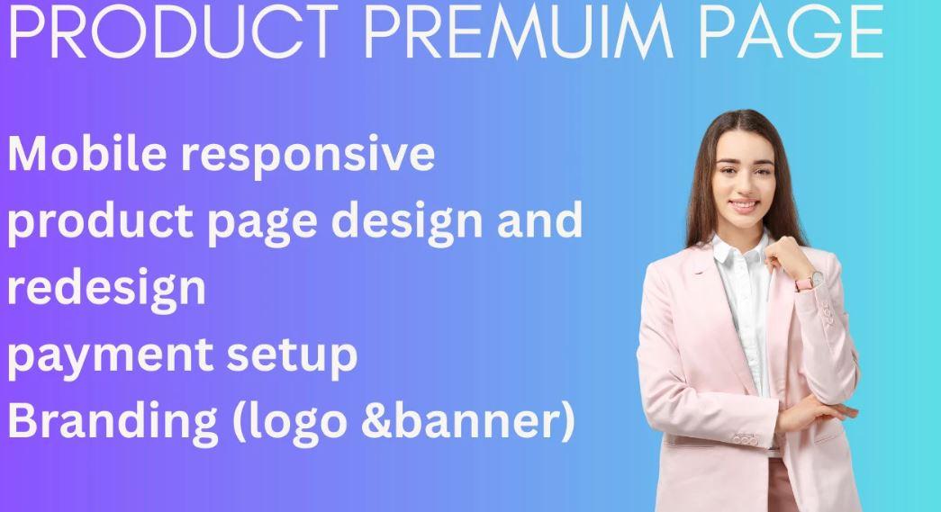 I Will Do a Distinctive Product Page or Landing Page on Shopify
