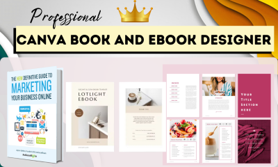 I Will Do Book, Ebook Formatting, Layout Design in Canva, Ebook Cover Design & Workbook
