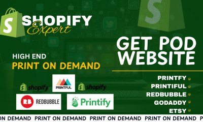 I Will Build a High-End Print on Demand Shopify Store (POD Shop)