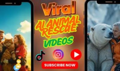 I will create AI Animal Rescue Video | AI Animal Rescue | AI Animal Fusion | AI Cat | AI Pet