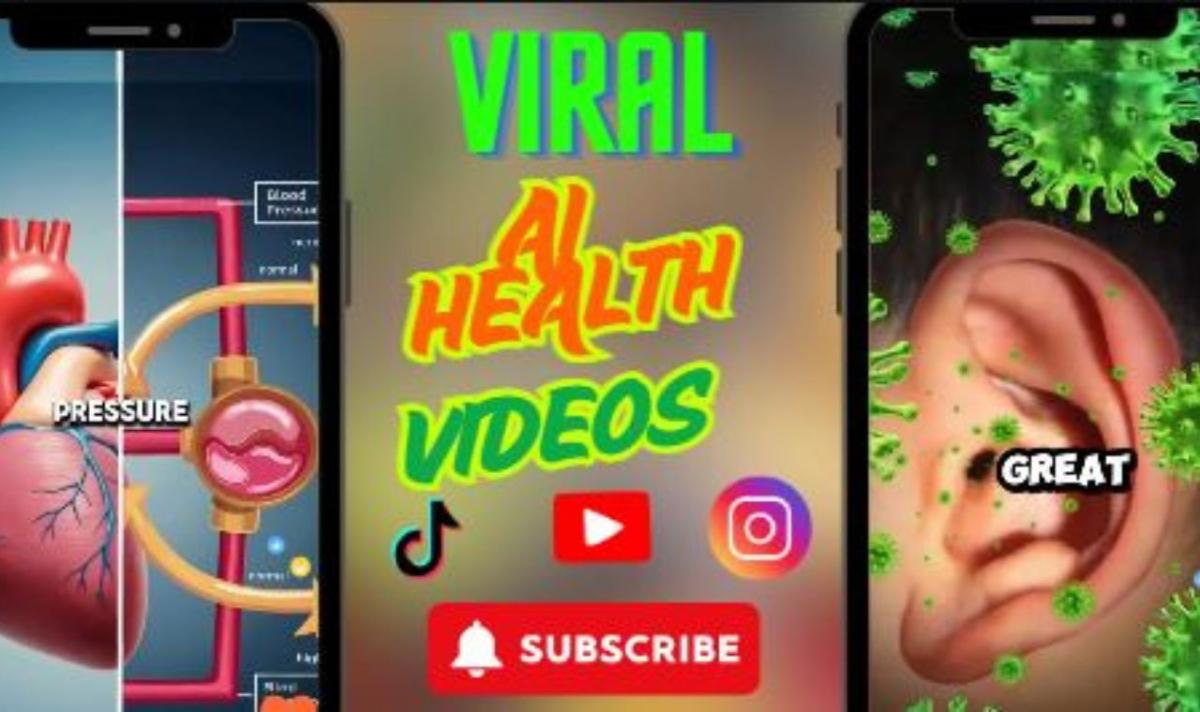 I will create viral AI health videos AI health supplements videos YouTube TikTok reels