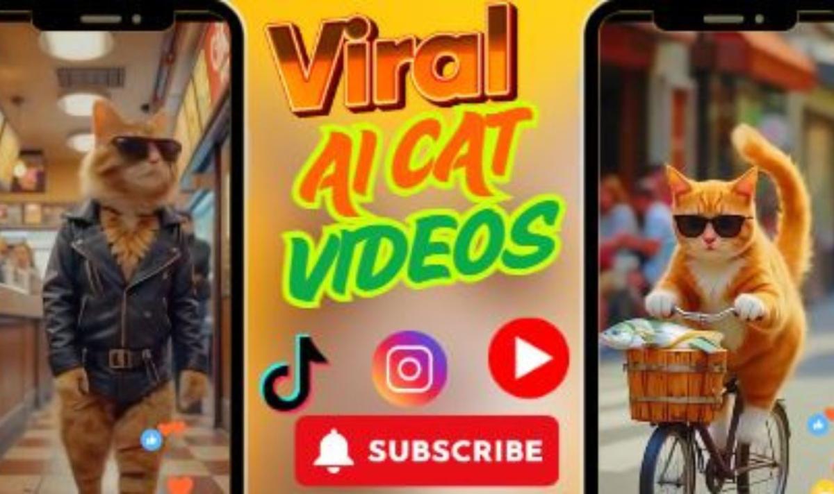 I will make viral AI cat videos, AI stories, AI animal fusion videos for YouTube channel