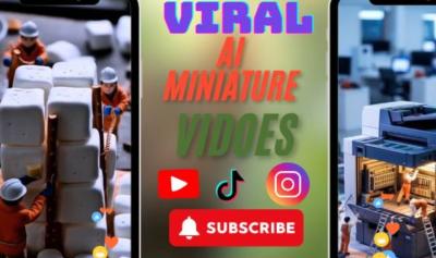 I will create viral AI miniature videos, AI miniworkers, AI minichef, AI product videos