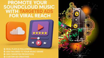 I will promote your SoundCloud music with targeted ads for viral reach
