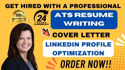 I will write professional resume writing ATS resume cover letter optimize LinkedIn
