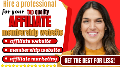 I Will Build a Profitable Affiliate or Membership Website for Your Online Business