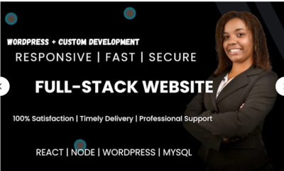 I Will Build a Responsive SEO Optimized Django React or WordPress Full Stack Website