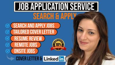 I will search and apply for remote job, job search, job application, apply for jobs