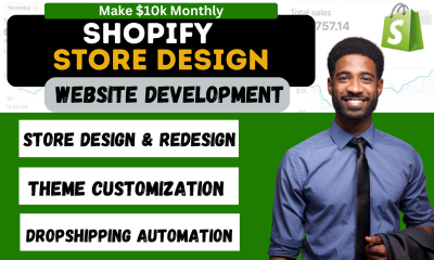 I Will Build and Redesign a Shopify Dropshipping Store or Shopify Ecommerce Website