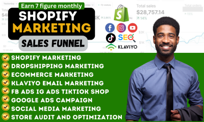 I will promote Shopify store sales funnels or Shopify marketing SEO, ads to boost sales