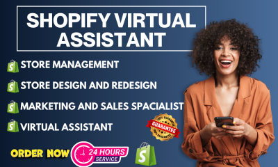 I will be your Shopify Virtual Assistant and Store Manager to Boost Shopify Sales